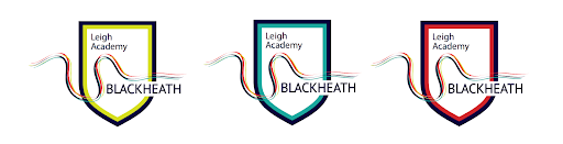 The three College logos for for Leigh Academy Blackheath; Airy, Fawcett and Sancho.