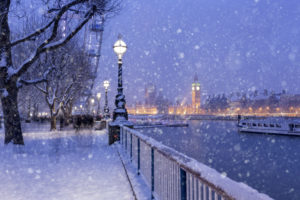 Snowy London