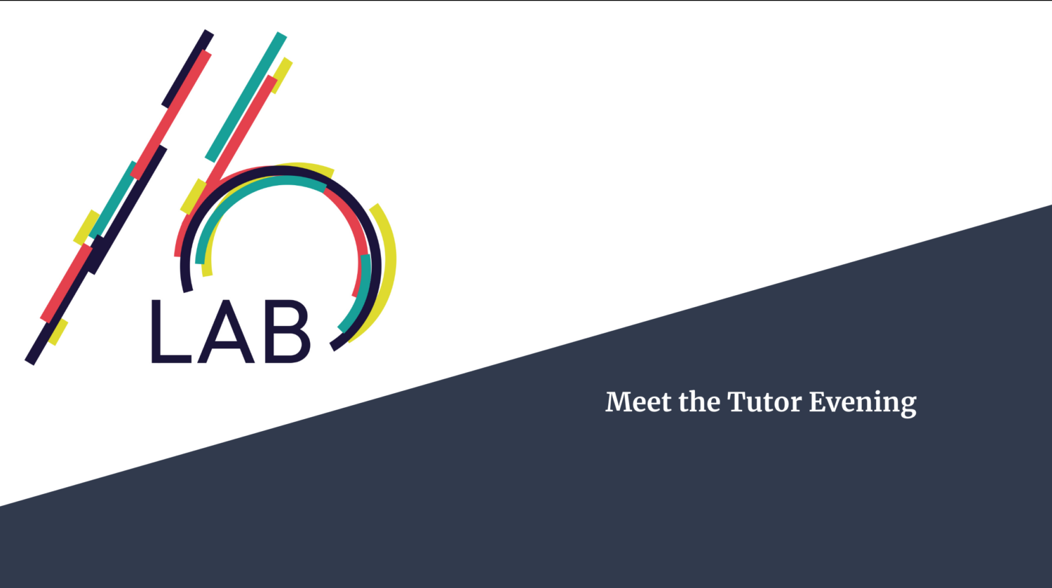 LAB16 Meet the Tutor Evening presentation front cover