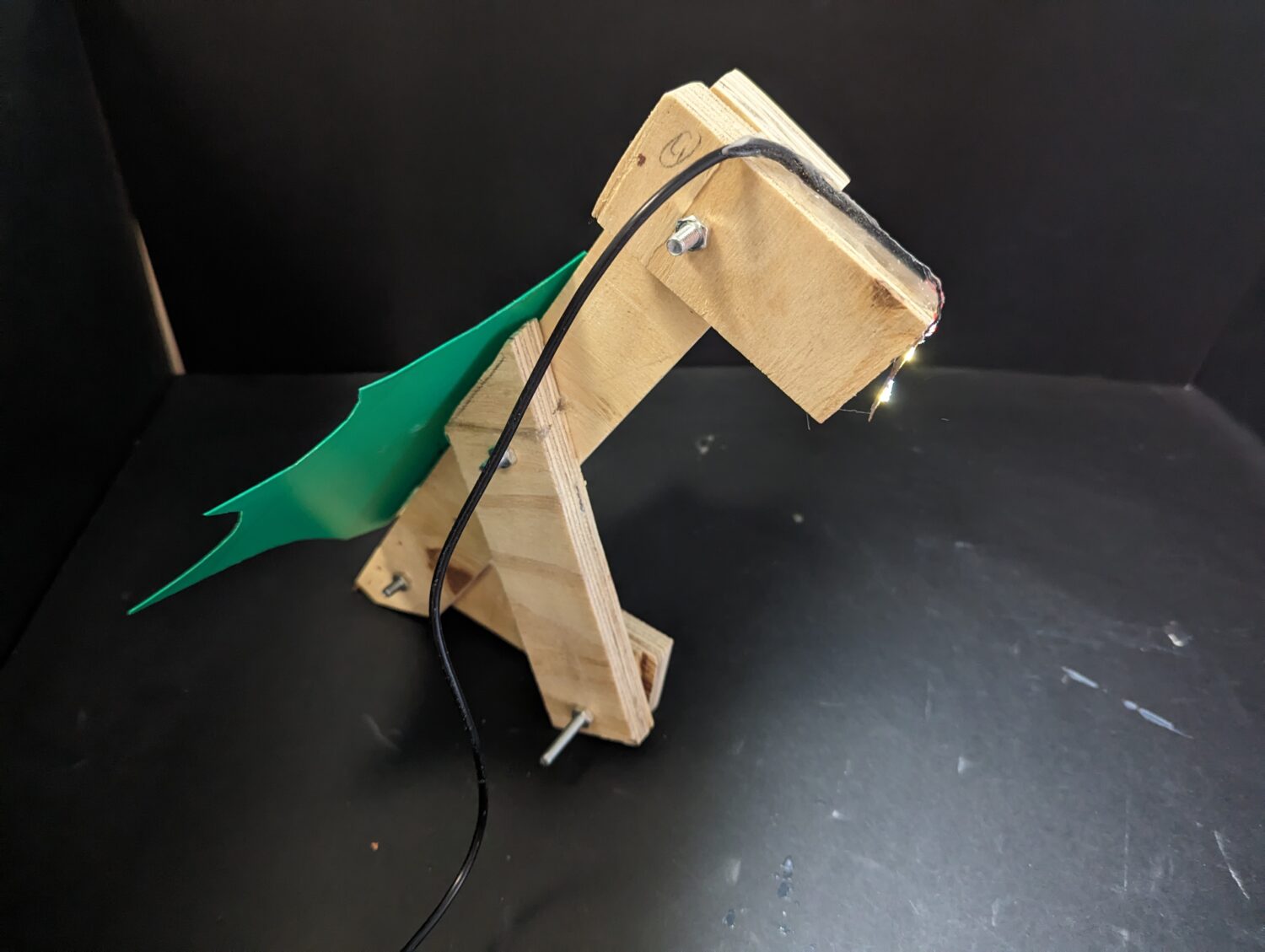 Dinosaur Shaped Zoomorphic Lamp by Year 9 student
