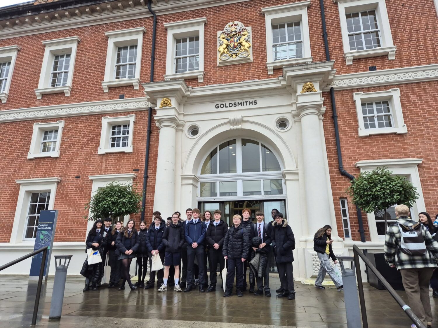 Students stood outside University of London