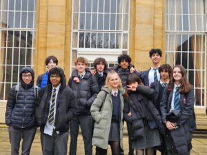 Students stood outside University of Oxford